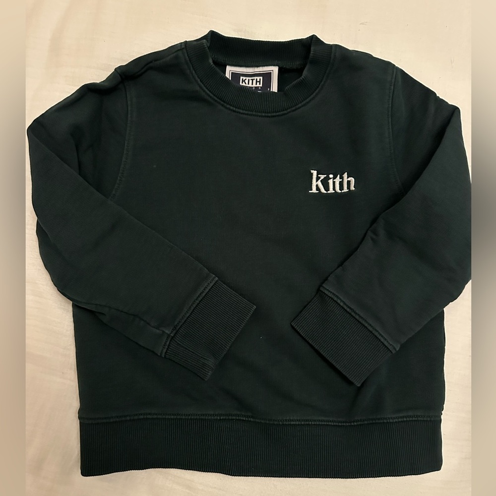 Kids KITH green sweatshirt size 3
